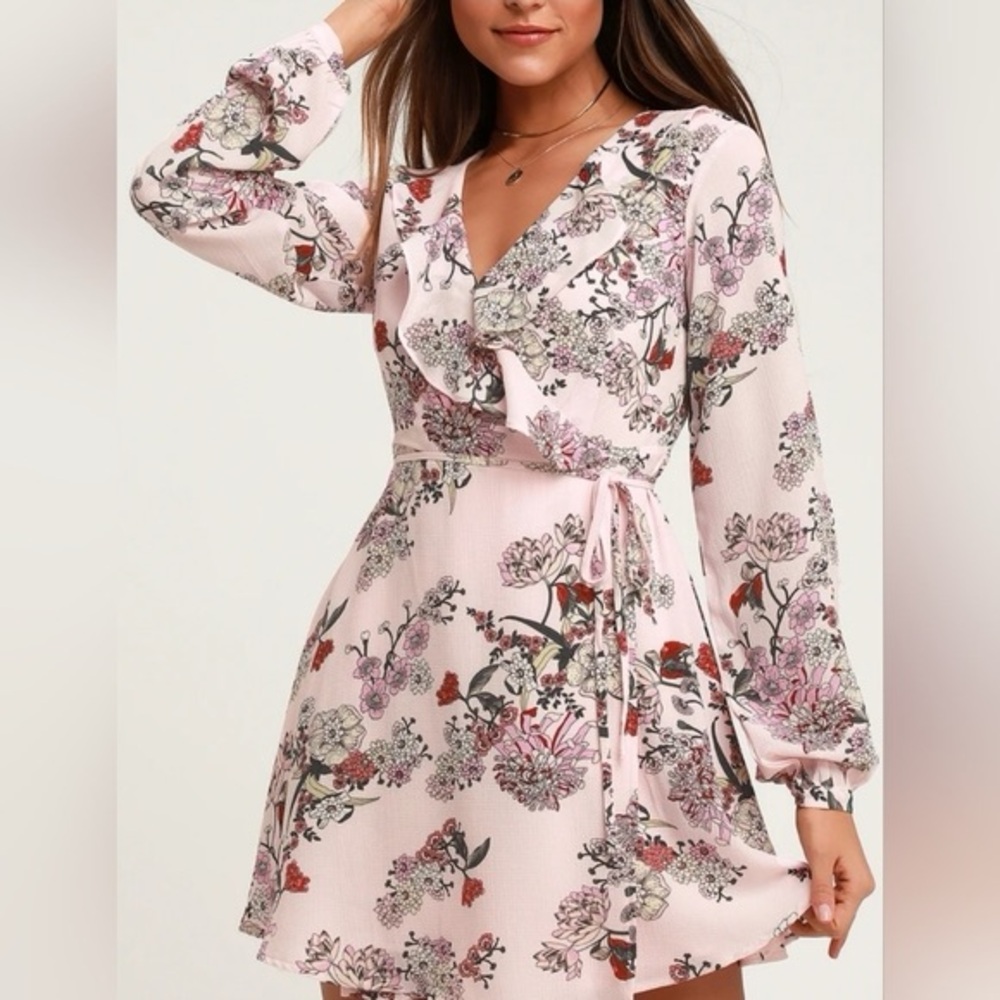 Lulus Long Sleeve Mini Dress Size Large